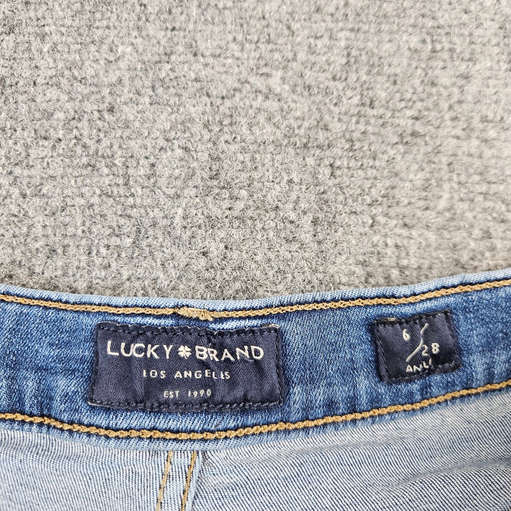 Lucky Brand Ava Mid Rise Skinny Ankle Jeans Medium Wash Blue Size 6/28 - Picture 5 of 10